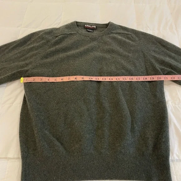 Kirkland Forest Green Cashmere Sweater Size Small - Picture 6 of 9